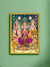 999Store Lakshmi With Ganesha and Saraswati Photo Painting with photo Frame for Temple / Mandir