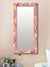 999Store Printed Bedroom mirrorr Wall Mirrors for Bathroom Yellow Flower Art washroom Bathroom Mirror