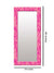 999Store Printed Decorative Mirrors Mirrors for Bathroom Pink Leaves washroom Bathroom Mirror
