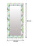 999Store Printed Hanging Mirror for Bedroom Wall Mount Mirror Multi Leaves Flower washroom Bathroom Mirror