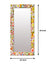 999Store Printed washbasin Mirror Wall Stylish Mirror Multi dot Flower washroom Bathroom Mirror