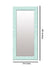 999Store Printed Hanging Mirror wash Basin Mirror Blue White Flower washroom Bathroom Mirror