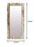 999Store Printed Mirror Decorative Wall Art Mirrors for Decorating Wall Brown Wooden washroom Bathroom Mirror