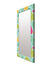 999Store Printed Wall Mirror for Bedroom Small Hanging Mirror Multicolor Flowers washroom Bathroom Mirror