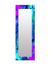 999Store Printed Small Mirror for Wall Mirror for Bathroom Wall blue3D Polygon Marvel washroom Bathroom Mirror