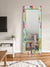 999Store Printed Mirror on Wall Bathroom Mirrors for Wall Multi Color Flower washroom Bathroom Mirror