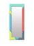 999Store Printed Mirrors for bathrooms wash Basin Mirror Blue Strips washroom Bathroom Mirror