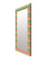 999Store Printed Stylish Mirror washroom Mirrors for Wall Multi Color Zig zag washroom Bathroom Mirror