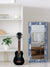 999Store Printed Mirror for Wall for Bathroom Mirror for washbasin Blue and Orange Floral washroom Bathroom Mirror