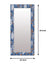 999Store Printed Mirror for Wall for Bathroom Mirror for washbasin Blue and Orange Floral washroom Bathroom Mirror