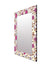 999Store Printed Mirror Decorative Wall Art Decorative Mirrors White Floral Art washroom Bathroom Mirror
