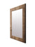 999Store Printed Decoration Mirror Saint gobain Mirror for Bathroom Wall Brown Wood washroom Bathroom Mirror