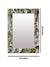 999Store Printed Glass Mirror for Bathroom Wall Mirror for Wall for Bathroom White Wood washroom Bathroom Mirror