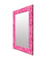 999Store Printed Decorative Mirrors Mirrors for Bathroom Pink Leaves washroom Bathroom Mirror