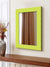 999Store Printed Wall Mirror Home Decor Bathroom Big Mirror Green Zig zag washroom Bathroom Mirror