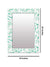 999Store Printed Small Decorative Mirrors for Wall Bathroom Frames White Green Leaves washroom Bathroom Mirror
