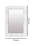 999Store Printed Rectangle Mirrors Mirror for washbasin White Marble washroom Bathroom Mirror
