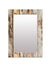 999Store Printed Mirror Decorative Wall Art Mirrors for Decorating Wall Brown Wooden washroom Bathroom Mirror