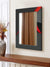 999Store Printed Saint gobain Mirror for Bathroom Wall Wall Decor Mirror Black and red washroom Bathroom Mirror