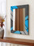 999Store Printed Mirror for Wall for Bathroom washroom Decoration Items Blue and Black Abstract washroom Bathroom Mirror