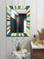 999Store Printed Bathroom Mirrors for Bathroom mirriors for Wall Multi Color Abstract washroom Bathroom Mirror