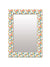 999Store Printed Mirror for Vanity washbasin Mirror Circle Rose washroom Bathroom Mirror