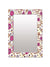 999Store Printed Mirror Decorative Wall Art Decorative Mirrors White Floral Art washroom Bathroom Mirror