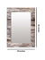 999Store Printed Bath Room Mirror Bathroom Mirrors for Wall Brown Wood washroom Bathroom Mirror
