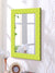 999Store Printed Wall Mirror Home Decor Bathroom Big Mirror Green Zig zag washroom Bathroom Mirror