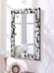 999Store Printed Mirror Small Wall Glass Mirror White Stone Rustic washroom Bathroom Mirror