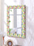 999Store Printed Small Mirror for Wall Mirror for Living Room Decoration Multi dot Art washroom Bathroom Mirror