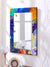 999Store Printed wash Basin Mirror Mirror for Wall for Bathroom Multi Abstract washroom Bathroom Mirror