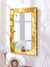 999Store Printed baathroom Accessories Glass Mirror for wash Basin Golden Coin washroom Bathroom Mirror