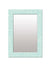 999Store Printed Hanging Mirror wash Basin Mirror Blue White Flower washroom Bathroom Mirror
