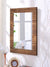 999Store Printed Wall Mirror for Living Room Decoration mirriors for Wall Brown Wooden washroom Bathroom Mirror