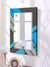 999Store Printed Mirror for Wall for Bathroom washroom Decoration Items Blue and Black Abstract washroom Bathroom Mirror