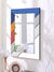 999Store Printed washroom Mirrors for Wall Mirror for Bathroom Multi Color Abstract washroom Bathroom Mirror