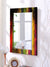 999Store Printed Shaving Mirror Mirror face Multi Color Abstract washroom Bathroom Mirror