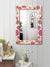 999Store Printed Glass Mirror for Bathroom Wall washroom Decoration Items Decorative Daisy Flower and Tree washroom Bathroom Mirror