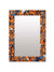 999Store Printed wash Basin Mirror Bathroom Mirror for Home Orange Floral washroom Bathroom Mirror