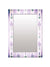 999Store Printed Mirrors for Bathroom Small Mirror for Wall Violet Flowers washroom Bathroom Mirror