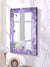 999Store Printed Bathroom Big Mirrors Saint gobain Mirror for Bathroom Wall Violet Floral washroom Bathroom Mirror