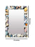 999Store Printed Mirrors for Wall Decor Bedroom mirrorr White Stone Rustic washroom Bathroom Mirror