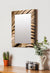 999Store Printed Bath Mirror Decorative Mirrors Brown washroom Bathroom Mirror