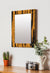 999Store Printed Bedroom Accessories for Home Saint gobain Mirror for Bathroom Wall Brown Fur washroom Bathroom Mirror