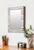 999Store Printed Mirror Decoration for Living Room Decoration Mirror Grey Wooden washroom Bathroom Mirror