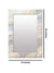 999Store Printed Mirror for washbasin Decorative Mirrors White Marvel washroom Bathroom Mirror