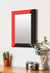 999Store Printed Wall Mirrors for Home Decor Mirror Bathroom Mirror Black and red washroom Bathroom Mirror