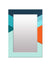 999Store Printed Bathroom Mirror Mirrors for Bathroom Blue Abstract washroom Bathroom Mirror