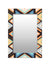 999Store Printed Rectangular Mirror Mirror for Bathroom Zigzag Pattern Abstract washroom Bathroom Mirror